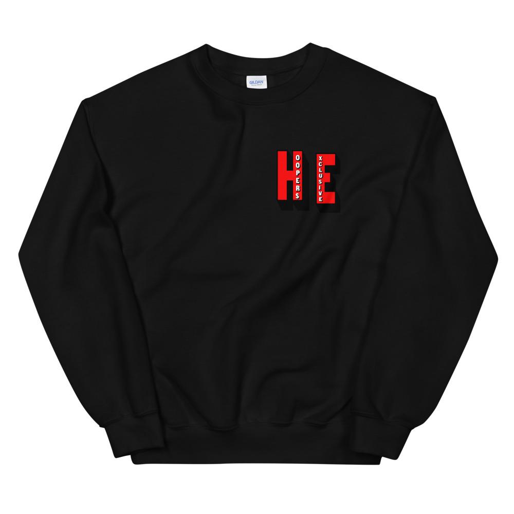 Red Vertical Crew Neck - HOOPERS EXCLUSIVE